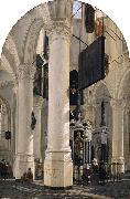 HOUCKGEEST, Gerard tomb of Willem I in the Nieuwe Kerk in Delft oil painting reproduction